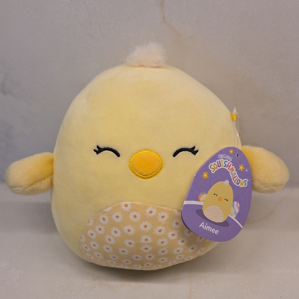 Squishmallows Aimee 8" Yellow Chick Plush